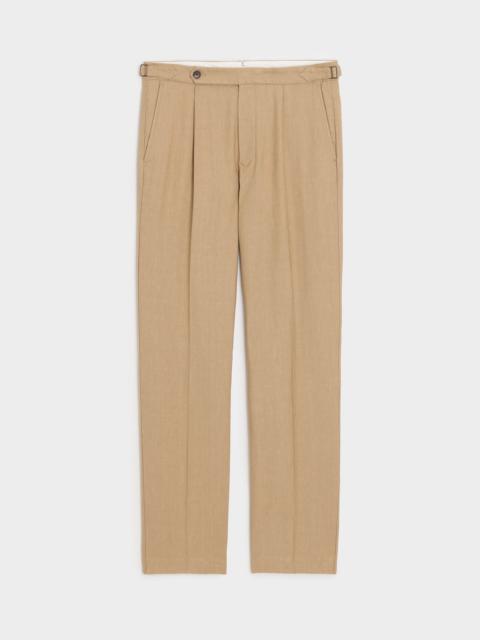 TODD SNYDER Italian Linen Side Tab Trouser