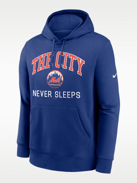 Nike New York Mets The City Never Sleeps Club Men's Nike MLB Pullover Hoodie
