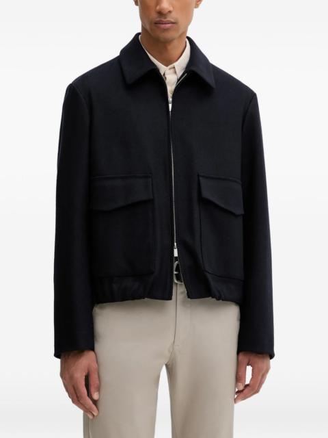 BARENA flap-pocket zip-up jacket