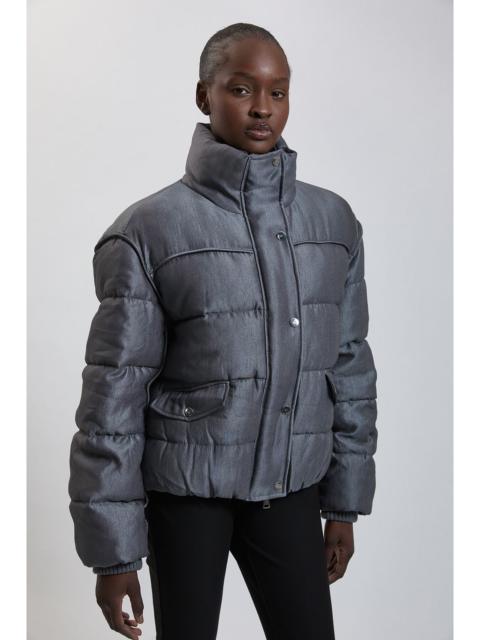 KAREN MILLEN Padded and Rib Mix Short Coat