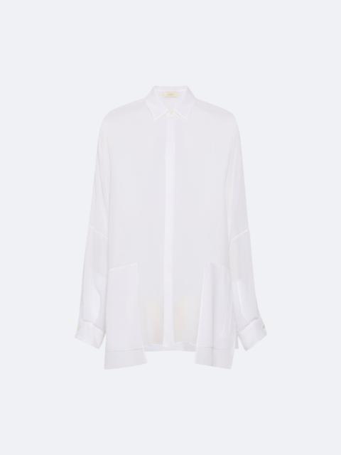 LAPOINTE Georgette Oversized Shirt