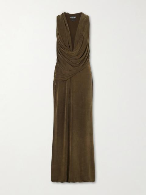 TOM FORD Draped Jersey Gown