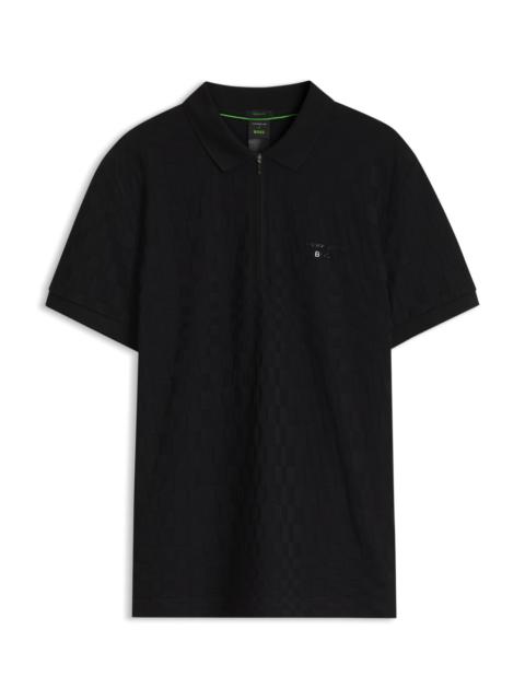BOSS PORSCHE X BOSS POLO SHIRT WITH PASHA PATTERN