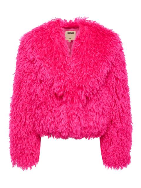 L'AGENCE Davy Faux Fur Jacket