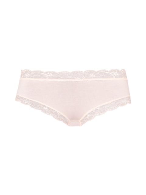 HANRO Cotton Lace Lace Trim Cotton Hipster
