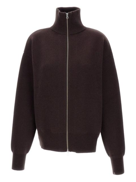 extreme cashmere zip-up cardigan