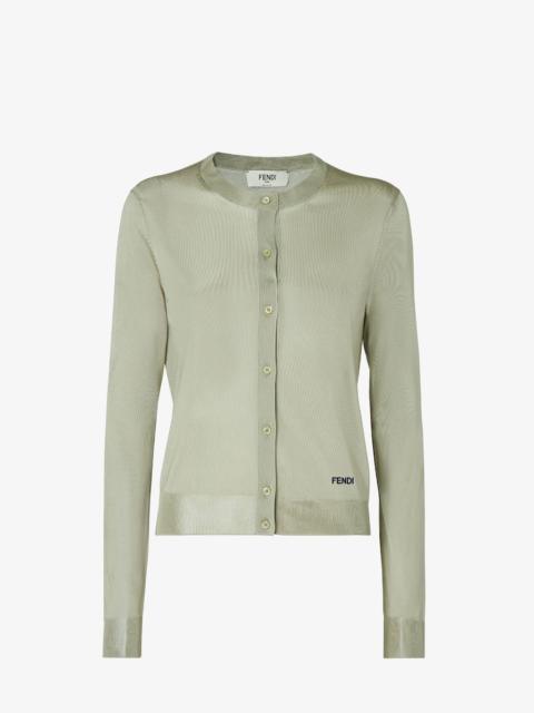 FENDI Cardigan Light green viscose cardigan