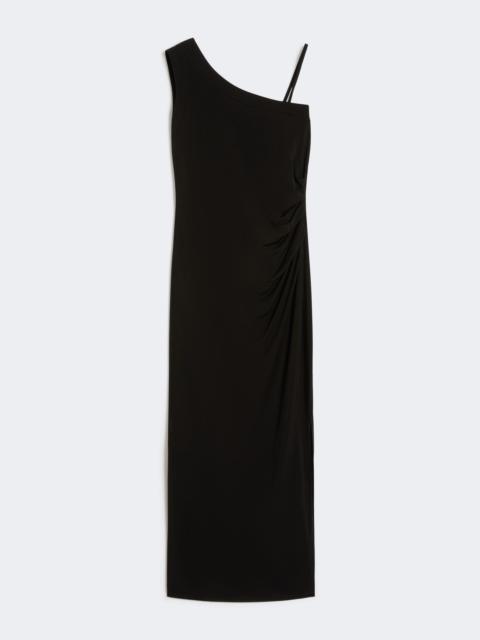 Max Mara Jersey one-shoulder dress - BLACK