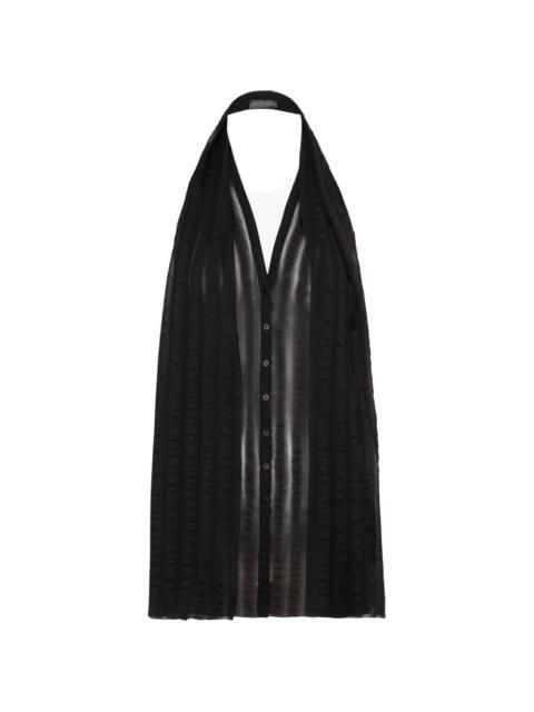 cortana Brisa halterneck sleeveless shirt