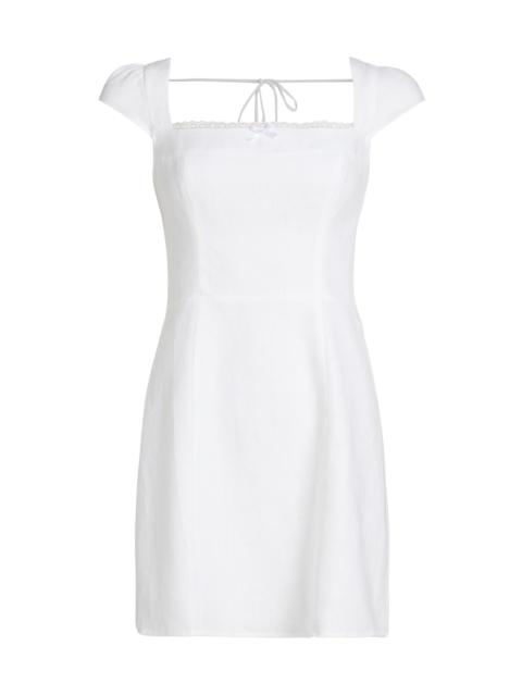 Reformation Women's Loula Linen Minidress - White