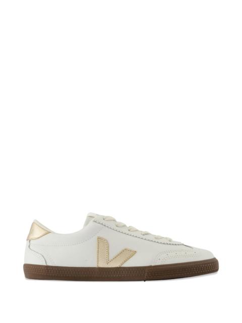 VEJA Veja Logo Appliqué Leather Sneakers