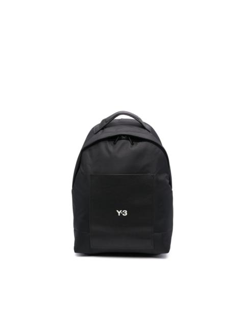 Lux logo-print backpack