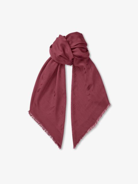 JIMMY CHOO Emani
Garnet Silk Scarf