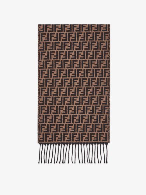 Brown wool stole