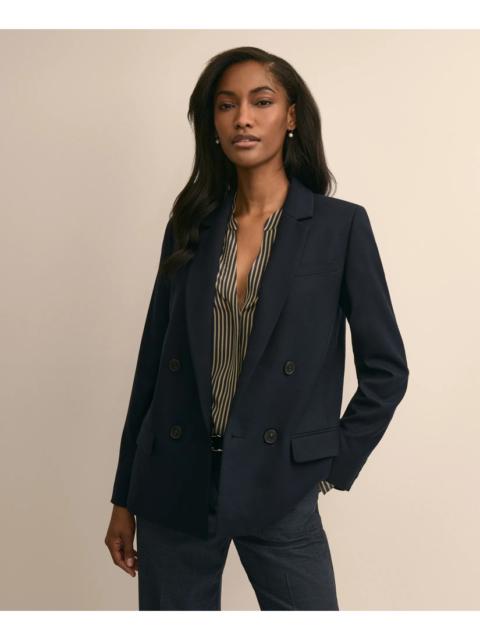 Brooks Brothers Wool Blend Double-Breasted Jacket