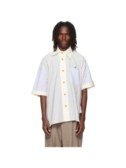 Vivienne Westwood White S/S Asymmetric Collar Shirt