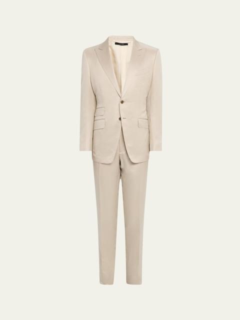 TOM FORD Men's O'Connor Silk-Linen Twill Suit