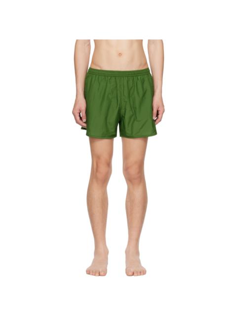 AMI Paris Green Ami de Cœur Swim Shorts