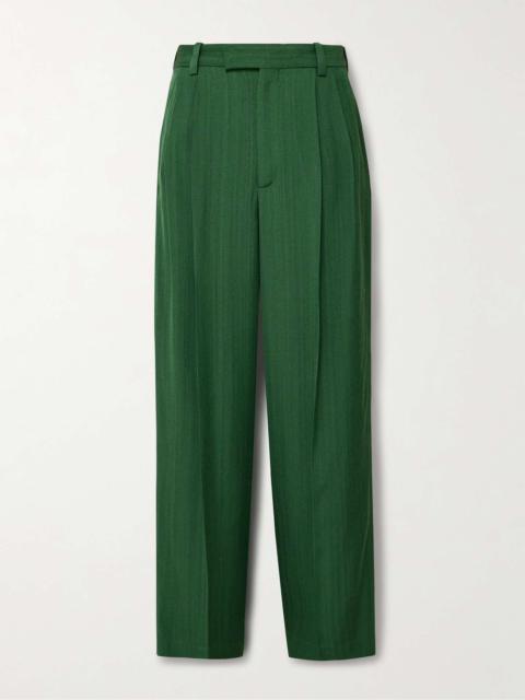 JACQUEMUS Titolo Straight-Leg Pleated Woven Trousers