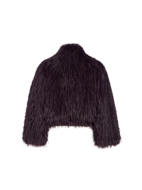 APPARIS Ginette Faux Fur Cropped Jacket black