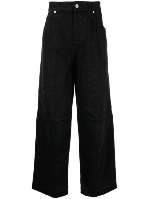 Isabel Marant Javi wide-leg cotton blend trousers