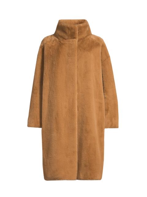 Herno Women's Faux Fur Knee-Length Coat - Cammello