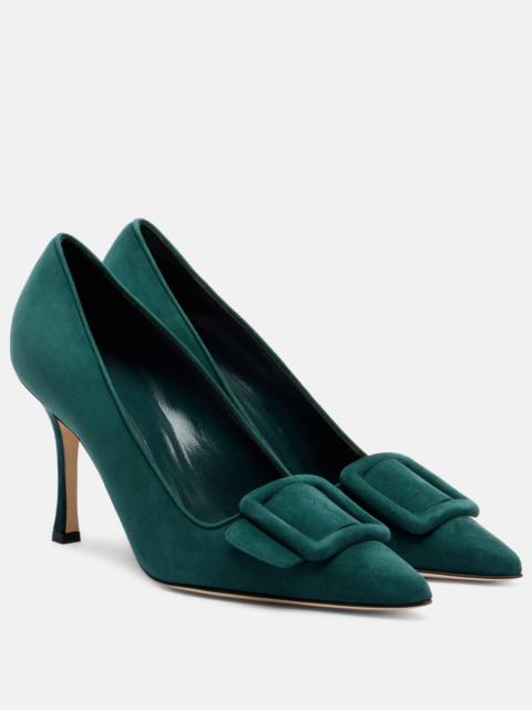 Maysale 90 suede pumps