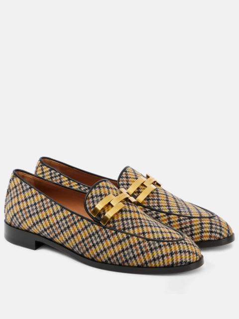 Brandi tartan loafers