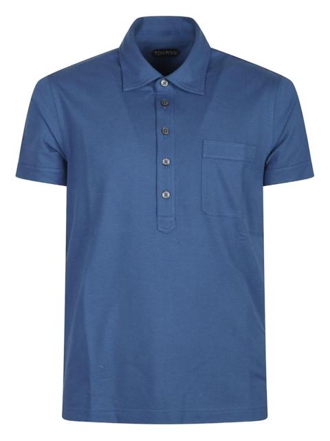 TOM FORD chest-pocket cotton polo shirt