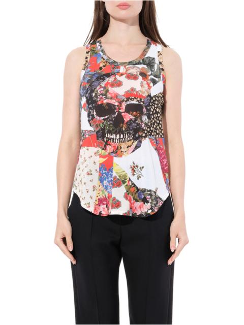 Alexander McQueen Maglietta Skull T-Shirt in Multicolour