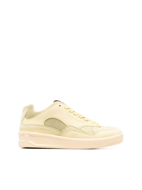 panelled low-top sneakers