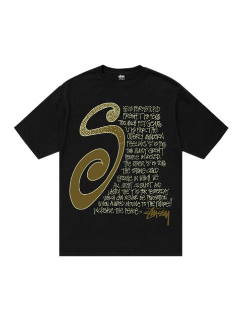 Stüssy Stussy S Talk Pigment Dyed Tee 'Black'