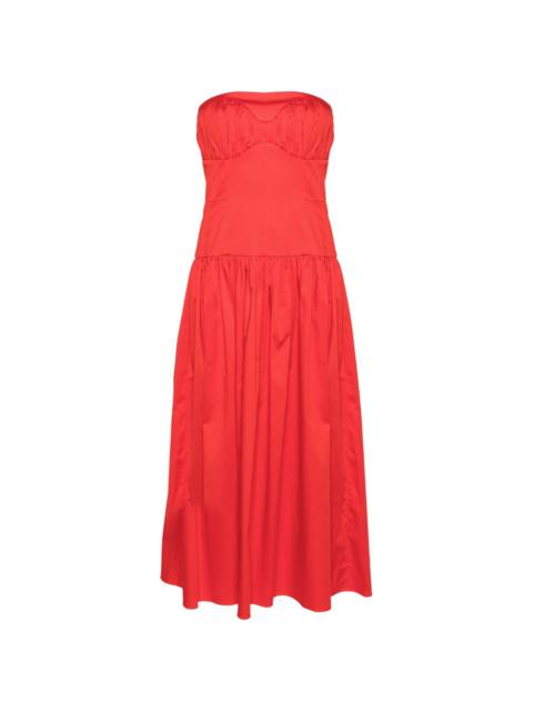 TOVE Lauryn strapless midi dress