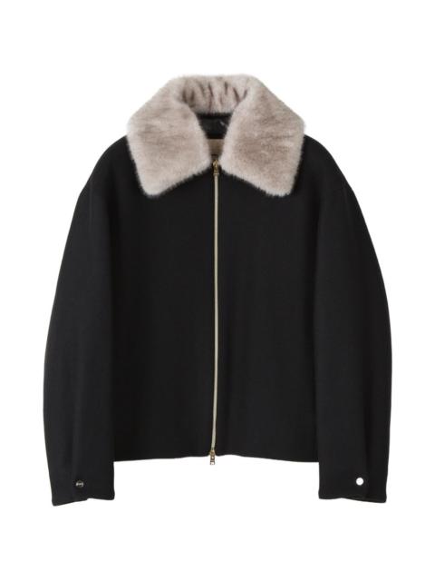 Herno faux-fur collar jacket