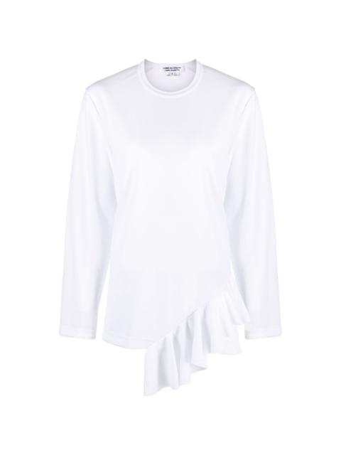 Comme des Garçons Comme des Garçons ruffle-detail round-neck T-shirt