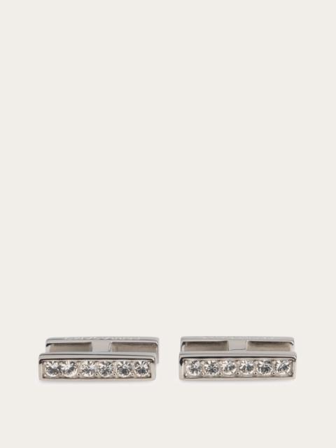 FERRAGAMO Crystal embellished cufflinks