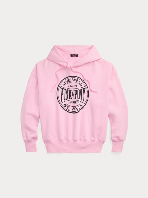 Polo Ralph Lauren Pink Pony Logo Fleece Hoodie