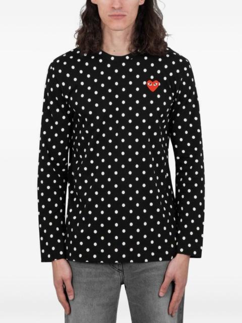 Comme des Garçons Homme dot heart T-shirt