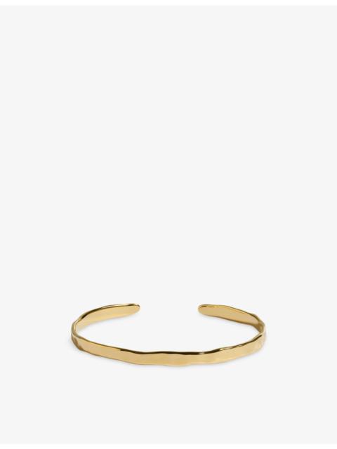 MONICA VINADER Siren Muse Slim 18ct Yellow-Gold Vermeil Bracelet Cuff