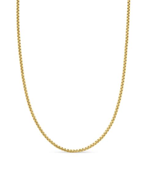 DAVID YURMAN Men's Box Chain Necklace in Brushed 18K Yellow Gold - Gold