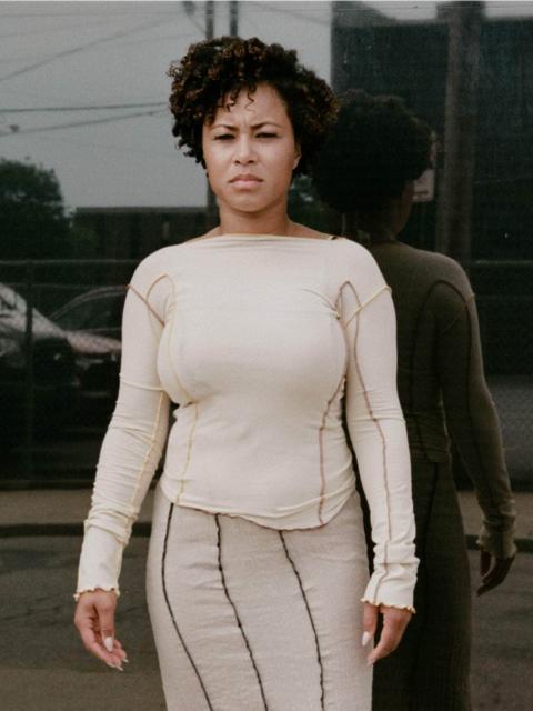 BASERANGE Omato Long Sleeve Tee - Organic Cotton Rib