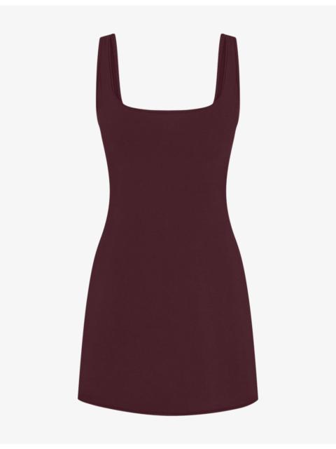 SKIMS Scoop-Neckline Cotton-Jersey Mini Dress