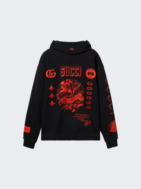 GUCCI logo-embroidered hoodie