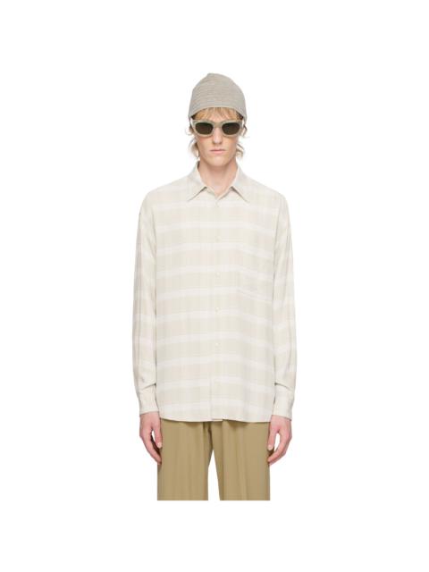 YOKE Off-White Plaid Shirt