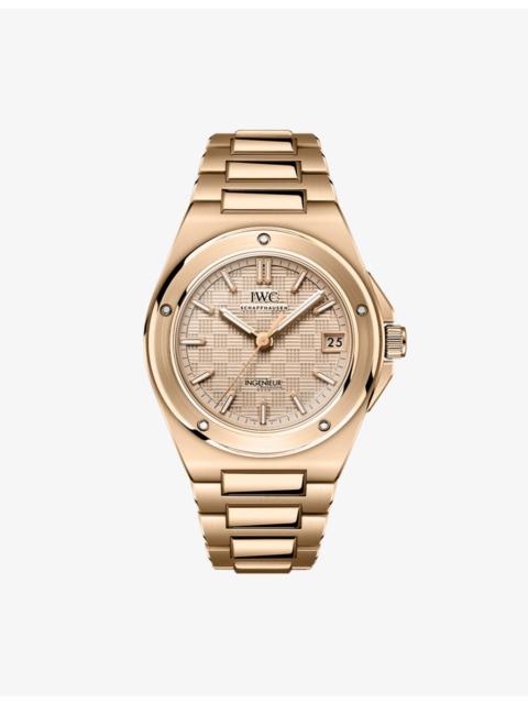 IWC Schaffhausen Ingenieur 18ct Rose-Gold Automatic Watch 35mm
