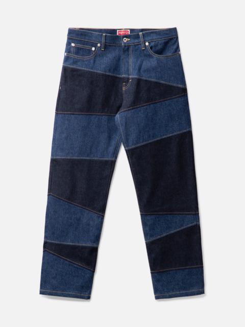 KENZO KENZO DAZZLE STRIPE LOOSE JEANS