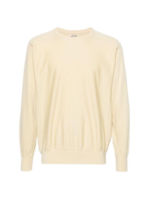 AURALEE crew-neck cotton sweatshirt