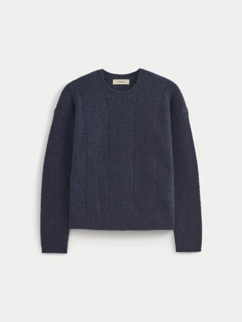 EVERLANE CASHMERE HERRINGBONE SWEATER