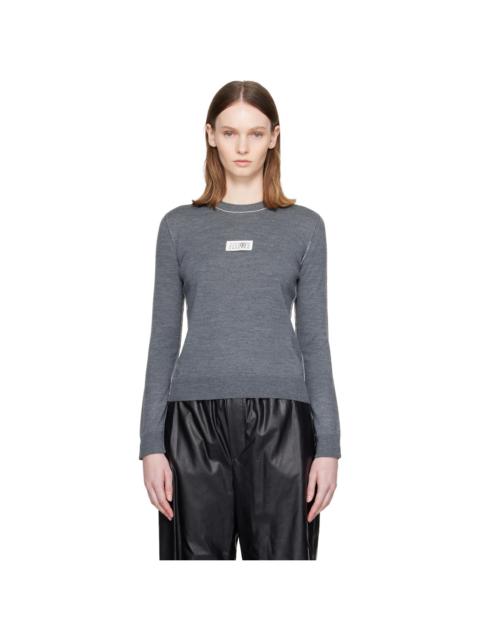 MM6 Maison Margiela Gray Essentials Sweater
