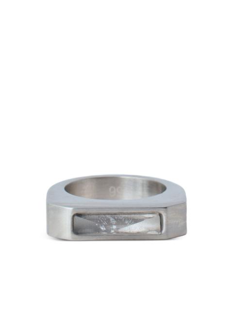 Rick Owens brushed rectangular ring